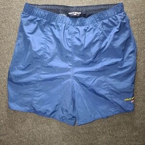 Vintage Polo Sport Ralph Lauren Swim Trunks Men's 2XL Blue Mesh‎ Lined Shorts